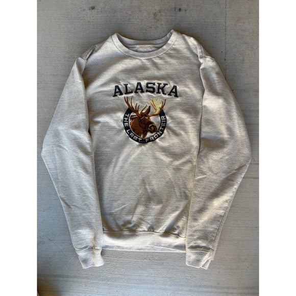 Alaska Outpost Other - Alaska‎ Outpost Crewneck Sweatshirt Moose Graphic Pullover XL